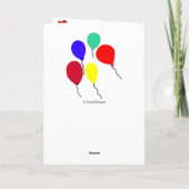 ママ誕生日ピンクカップケーキドロー書メッセージ カード (裏面)