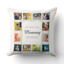 ママ誕生日フォトコラージュテンプレート白