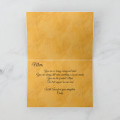 ママ誕生日抽象芸術サンセット0612カード カード (内部)