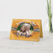 ママ誕生日抽象芸術サンセット0612カード カード (正面)