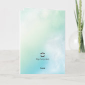 ママ誕生日,フローラ，美しい，愛モダン, 箔グリーティングカード (裏面)