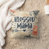 ママ賛美ガーデンフローラ クッション (ブランケット)