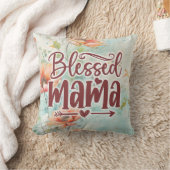 ママ賛美ガーデンフローラ クッション (ブランケット)