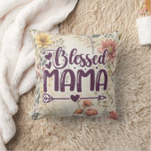 ママ賛美ガーデンフローラ クッション (ブランケット)