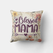 ママ賛美ガーデンフローラ クッション (裏面)