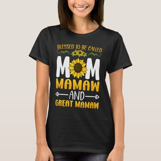 ママ賛美ー・マム素晴らしー・ママザ Tシャツ (正面)
