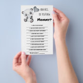 ママ赤ちゃんシャワーのゲームカードを知ってるか チラシ (ハンドル)