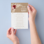 ママ赤ちゃんシャワーのゲームカードを知ってるか チラシ (ハンドル)