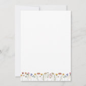 ママ赤ちゃんシャワーゲームカードを知っている野花 招待状 (裏面)