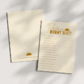 ママ赤ちゃんシャワーゲームカードを知るボホサン 招待状