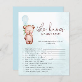 ママ赤ちゃんシャワー最高のゲームを知るテディベア