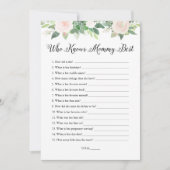 ママ赤ちゃんシャワー最高のゲームを知るデボン 招待状 (正面)