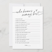 ママ赤ちゃんシャワー最高のゲームを知るEVERLEIGH 招待状 (正面)