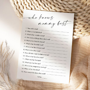 ママ赤ちゃんシャワー最高のゲームを知るKAIA 招待状