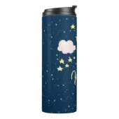 ママ赤ちゃん女の子きらびやかな小さな星をテーマにした タンブラー (回転左)