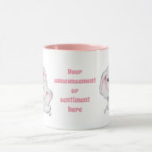 ママ赤ちゃん女の子の気持ち発表 マグカップ (中央)