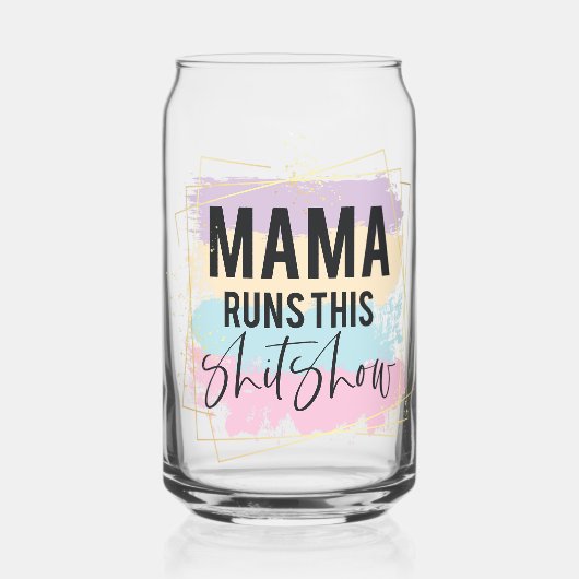 ママ走これ ガラス缶 (正面)