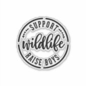 ママ車おもしろいのビニールカーデカール シール (正面)