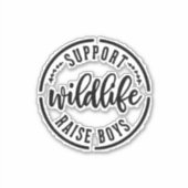 ママ車おもしろいのビニールカーデカール シール (正面)