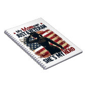 ママ退役軍人ヒーロー愛国母の日 ノートブック (右側)