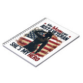 ママ退役軍人ヒーロー愛国母の日 ノートブック (左側)