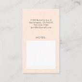 ママ通話カードピンクバタフライ 名刺 (裏面)