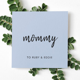 ママ連絡  かわいい青いお母さモダンん通話カード 割引カード