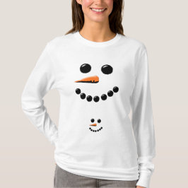 ママ雪だるまとベビー雪だるまかわいいフェスティバル Tシャツ
