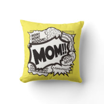 ママ非番装飾用クッション。漫画バージョン