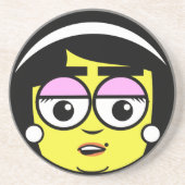 ママ顔 コースター (正面)