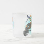 ママ馬~マグカップ フロストグラスマグカップ (中央)