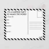 ママ驚きのパーティー インビテーションポストカード (裏面)