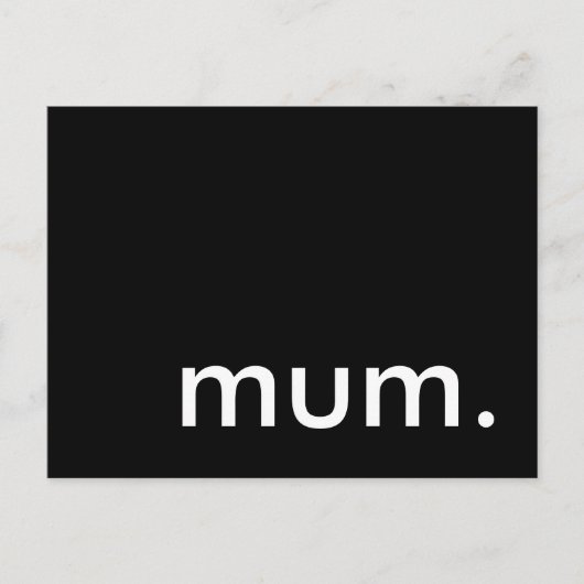 ママ驚きのパーティー インビテーションポストカード (正面)