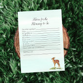 ママ鹿の赤ちゃんゲームのためのアドバイス - フォレストアドベンチャー 招待状