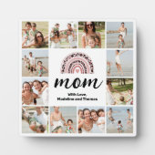 ママ12フォトコラージュ虹プラーク フォトプラーク (正面)
