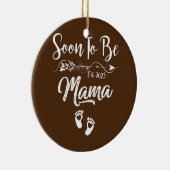 ママ2023妊娠の発表もうすぐママになる セラミックオーナメント (右)