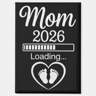ママ2026ローディング中 パパ妊娠発表 ベイビー マグネット