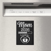 ママ2026ローディング中 パパ妊娠発表 ベイビー マグネット (インサイチュ (食洗機))