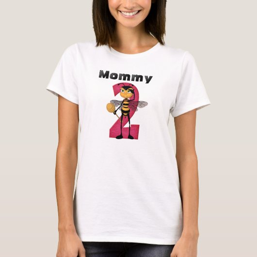 ***ママ2BEE女子妊婦のTシャツ Tシャツ (正面)