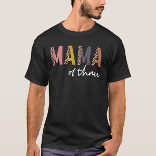 ママ3人の新しいママの贈り物のために、ヒョウのママ Tシャツ
