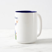 ママ50誕生日 ツートーンマグカップ (正面右)