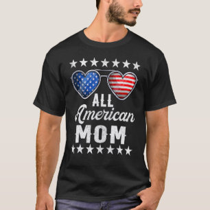 ママ7月4日メンズオールアメリカンママF Tシャツ