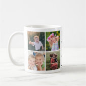 ママ8フォトコラージュ コーヒーマグカップ (左)