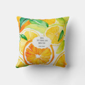 ママ、あなたがいるから毎日がもっと輝く – オレンジ色のクッションカバー クッション (裏面)