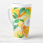 ママ、あなたがいるから毎日がもっと輝く － シトラス ラテ マグ (左アングル)
