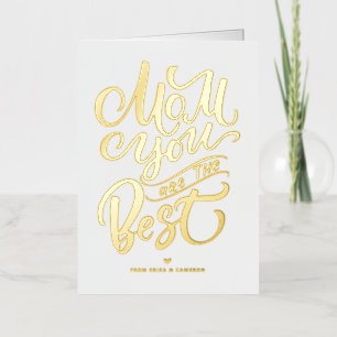 ママ、あなたが一番！  母の日おめでとう 箔シーズンカード