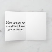 ママ、あなたは私のすべてよ カード (内部)