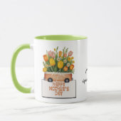 ママ、ありがとうピーチブーケ母のデイコーヒー マグカップ (左)