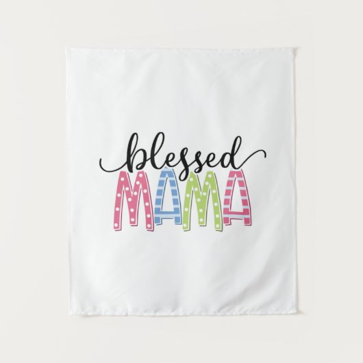 ママ ありがとう プレゼント タペストリー (正面)