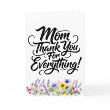 ママ、いつもありがとう 水彩の野の花